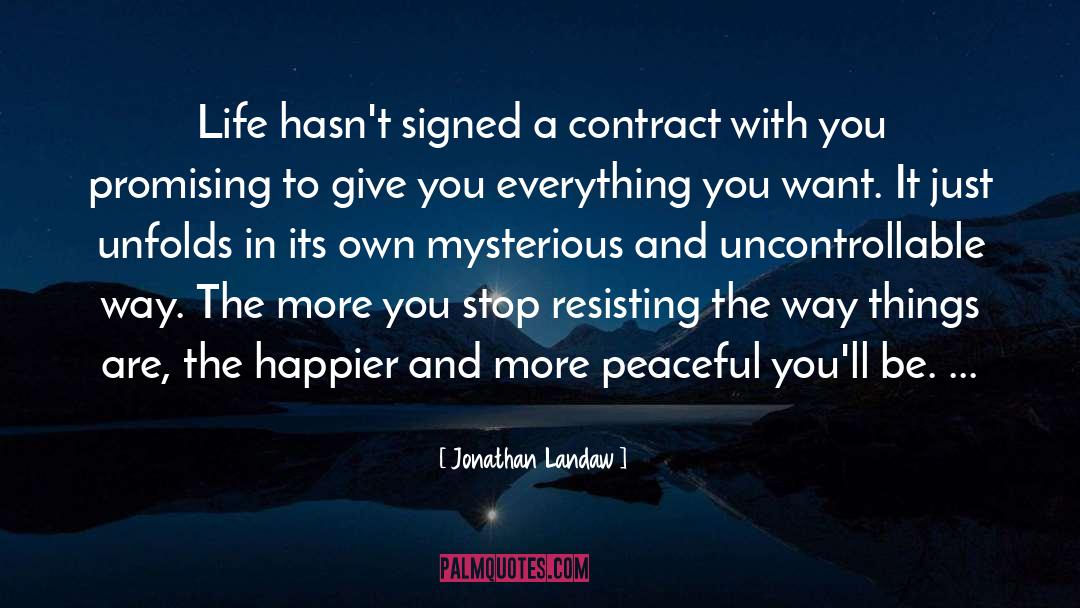 Contract quotes by Jonathan Landaw