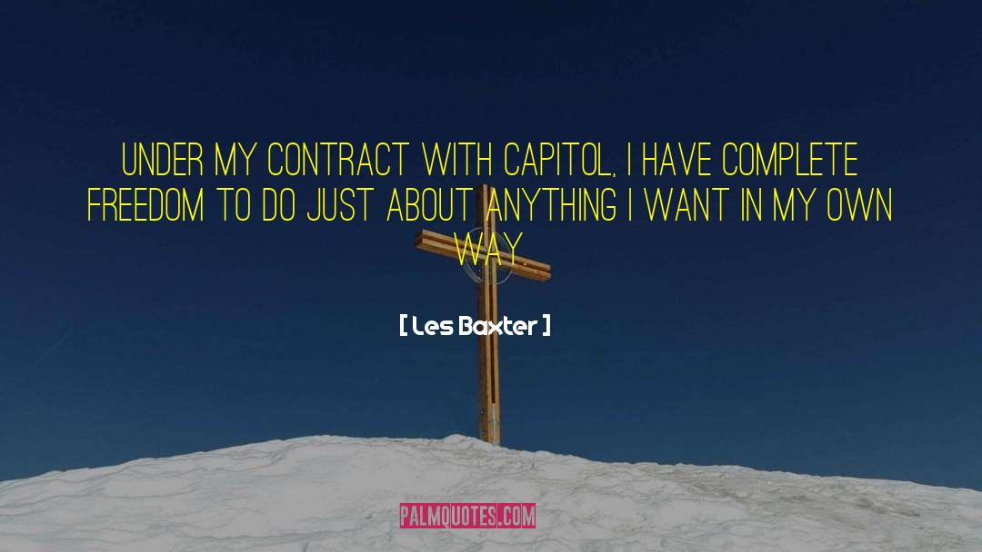 Contract Therapist quotes by Les Baxter