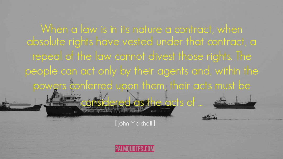 Contract Therapist quotes by John Marshall