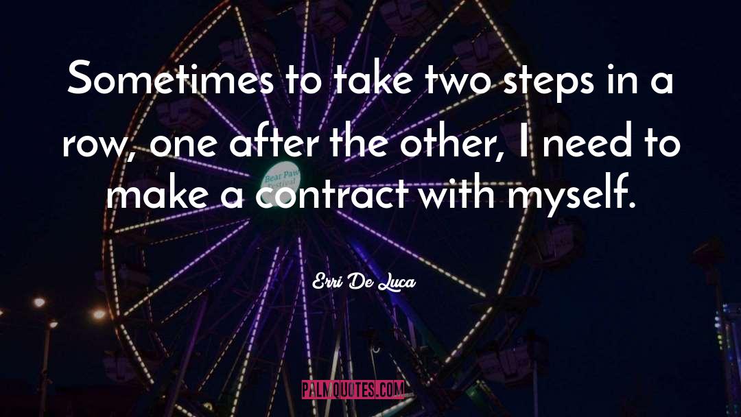 Contract Therapist quotes by Erri De Luca