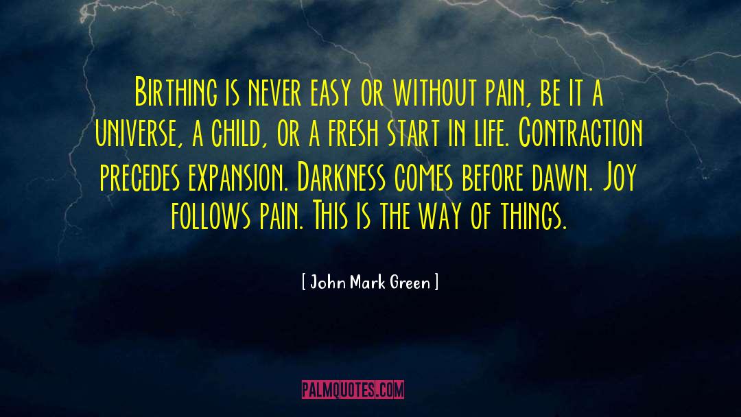 Contraction quotes by John Mark Green