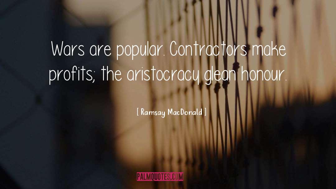 Contractor quotes by Ramsay MacDonald