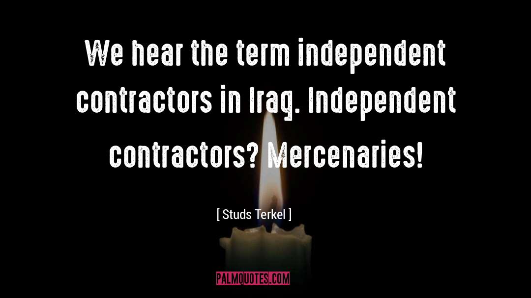 Contractors quotes by Studs Terkel