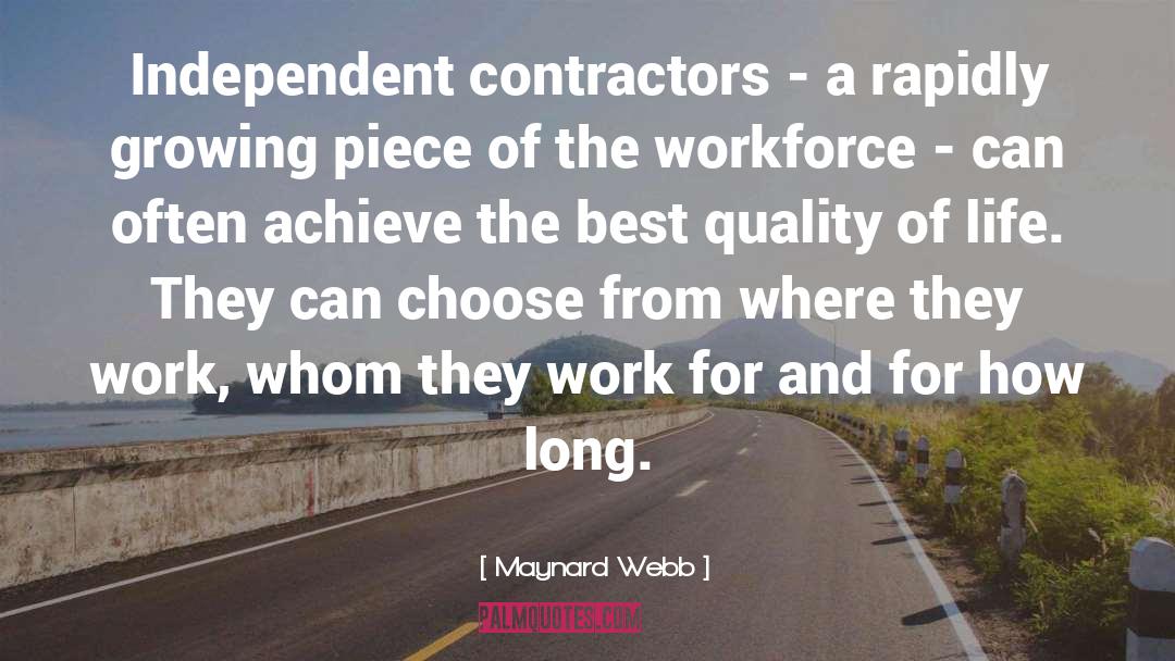 Contractors quotes by Maynard Webb