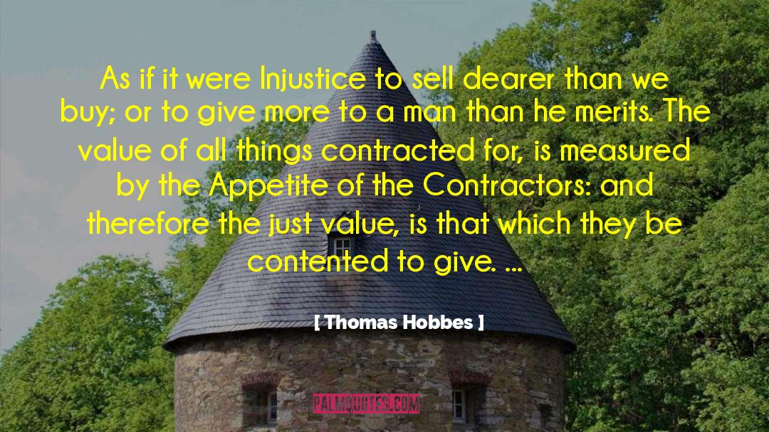 Contractors quotes by Thomas Hobbes