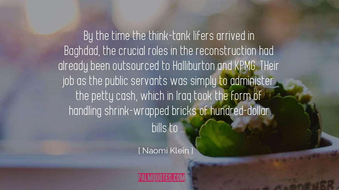 Contractors quotes by Naomi Klein