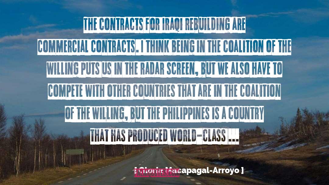 Contracts quotes by Gloria Macapagal-Arroyo