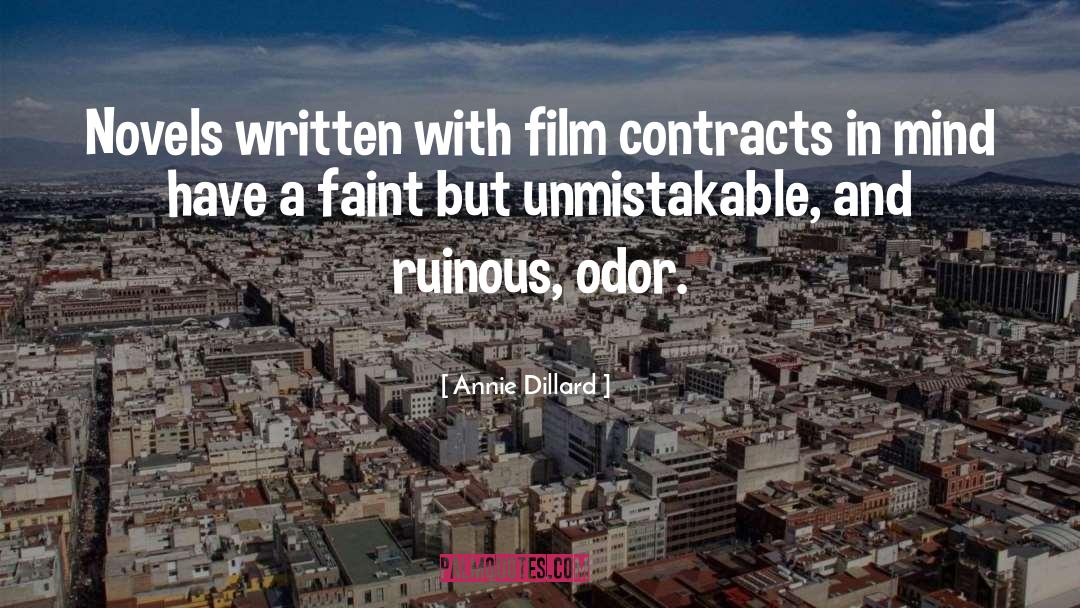 Contracts quotes by Annie Dillard