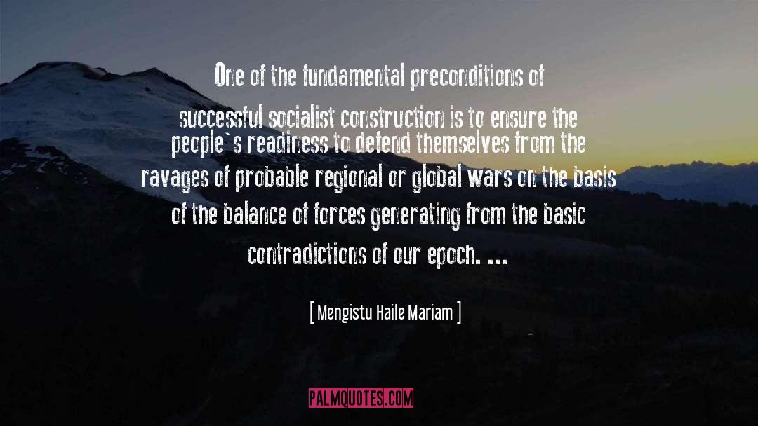 Contradictions quotes by Mengistu Haile Mariam