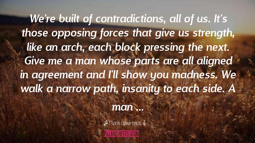 Contradictions quotes by Mark Lawrence