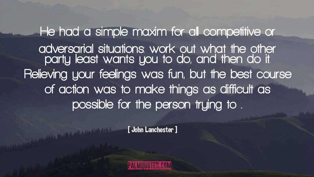 Contrariness quotes by John Lanchester