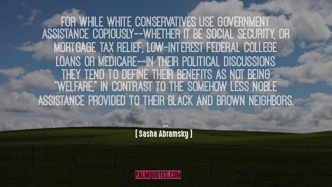 Contrast quotes by Sasha Abramsky