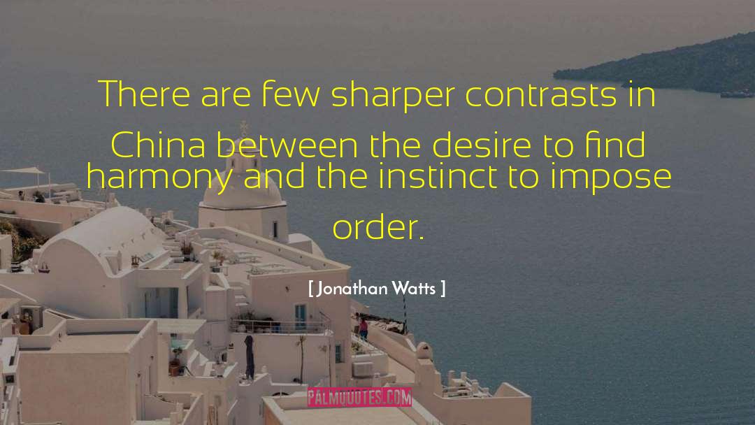 Contrasts quotes by Jonathan Watts