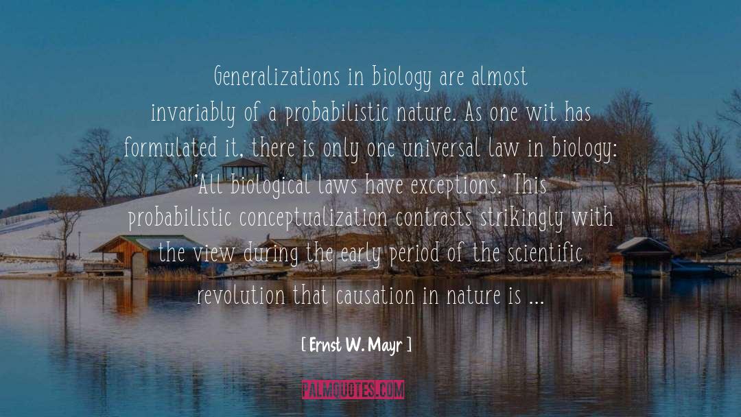 Contrasts quotes by Ernst W. Mayr
