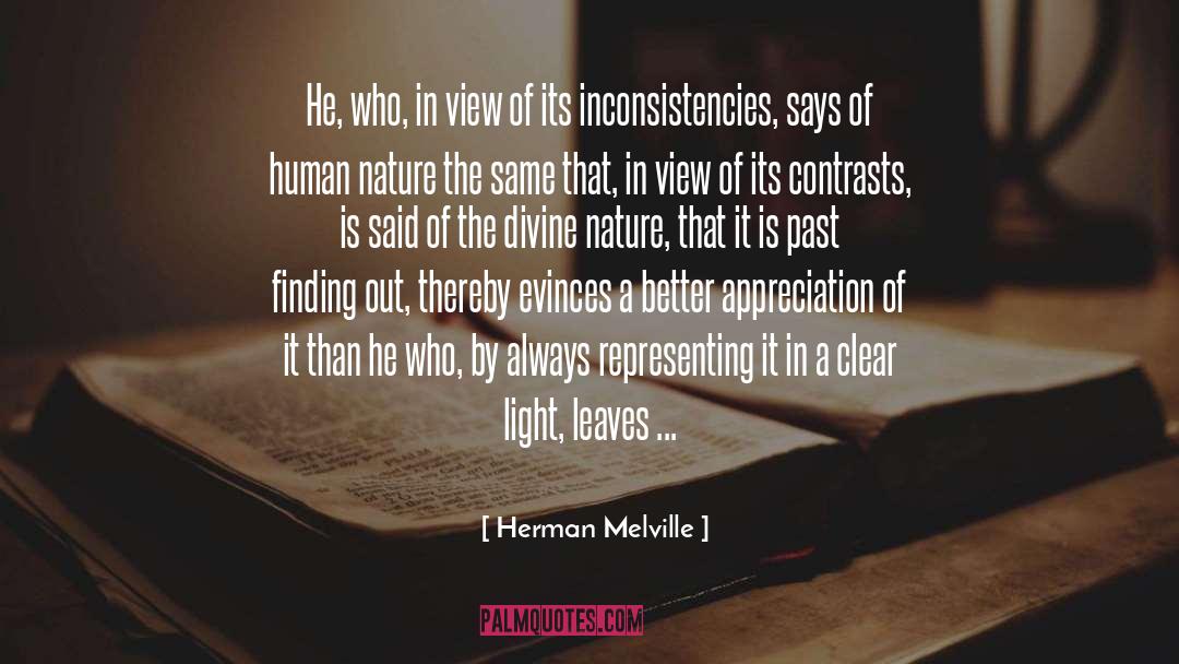 Contrasts quotes by Herman Melville