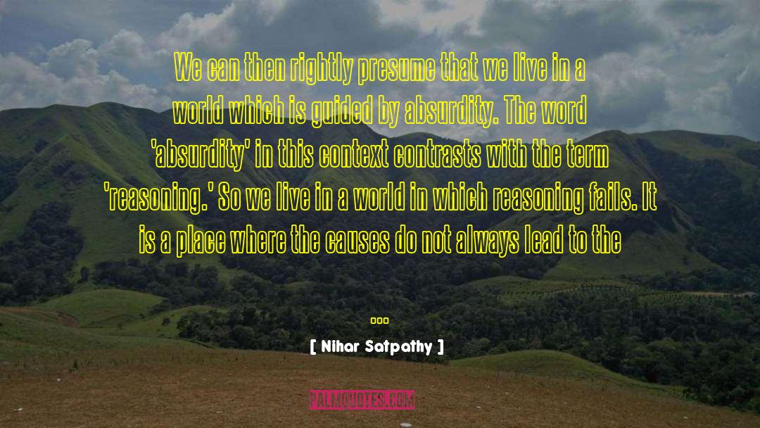 Contrasts quotes by Nihar Satpathy
