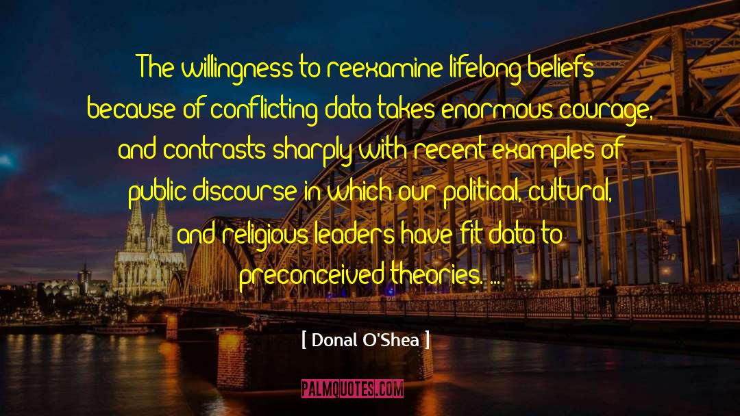 Contrasts quotes by Donal O'Shea