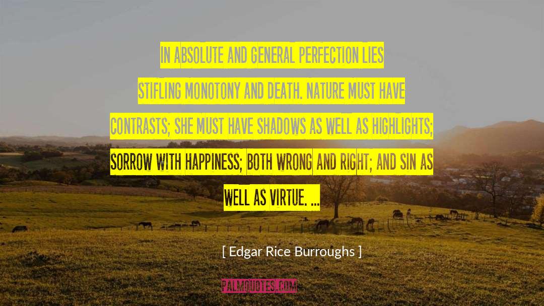 Contrasts quotes by Edgar Rice Burroughs