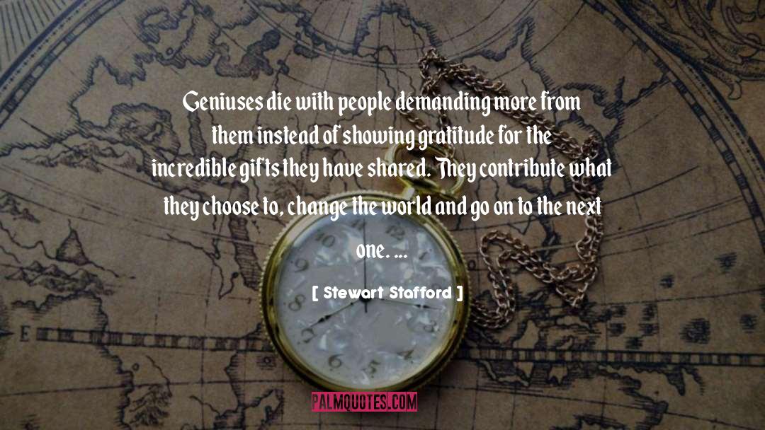 Contribute quotes by Stewart Stafford