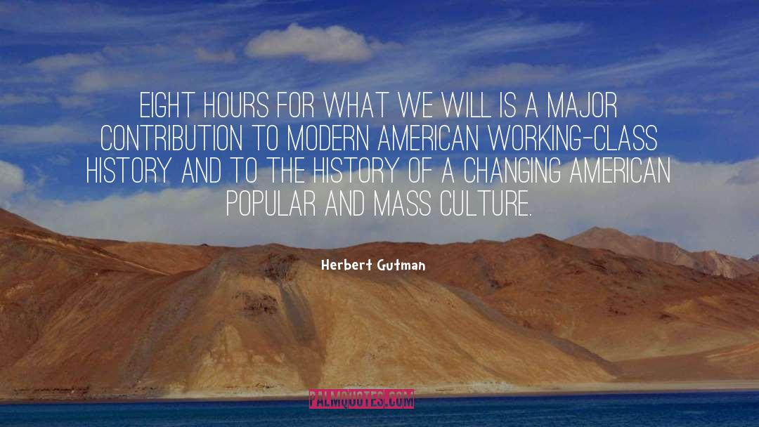 Contribution quotes by Herbert Gutman