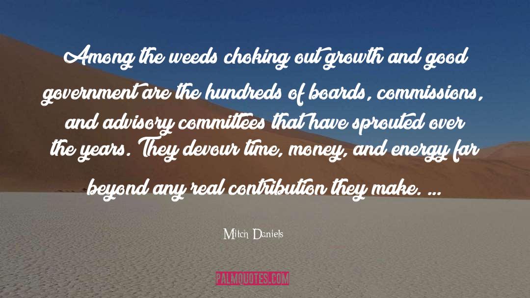 Contribution quotes by Mitch Daniels