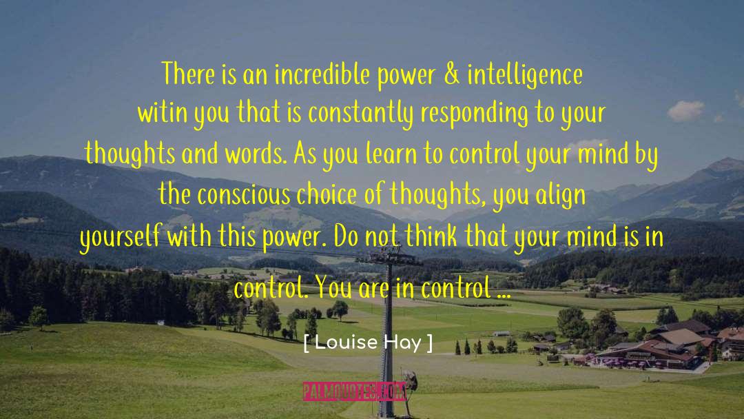 Control Of Your Mind quotes by Louise Hay