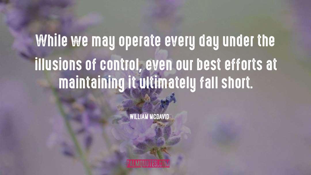 Control quotes by William McDavid