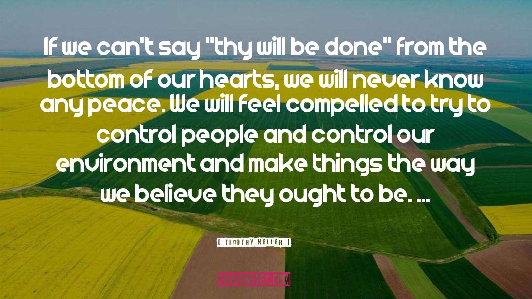 Control quotes by Timothy Keller