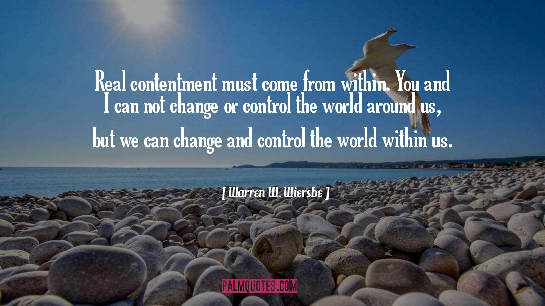 Control The World quotes by Warren W. Wiersbe