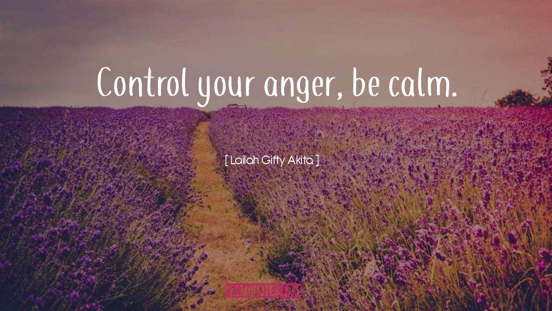 Control Your Anger quotes by Lailah Gifty Akita