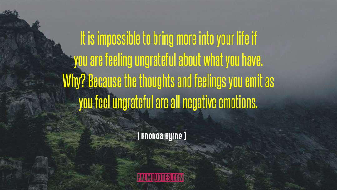 Control Your Emotions quotes by Rhonda Byrne