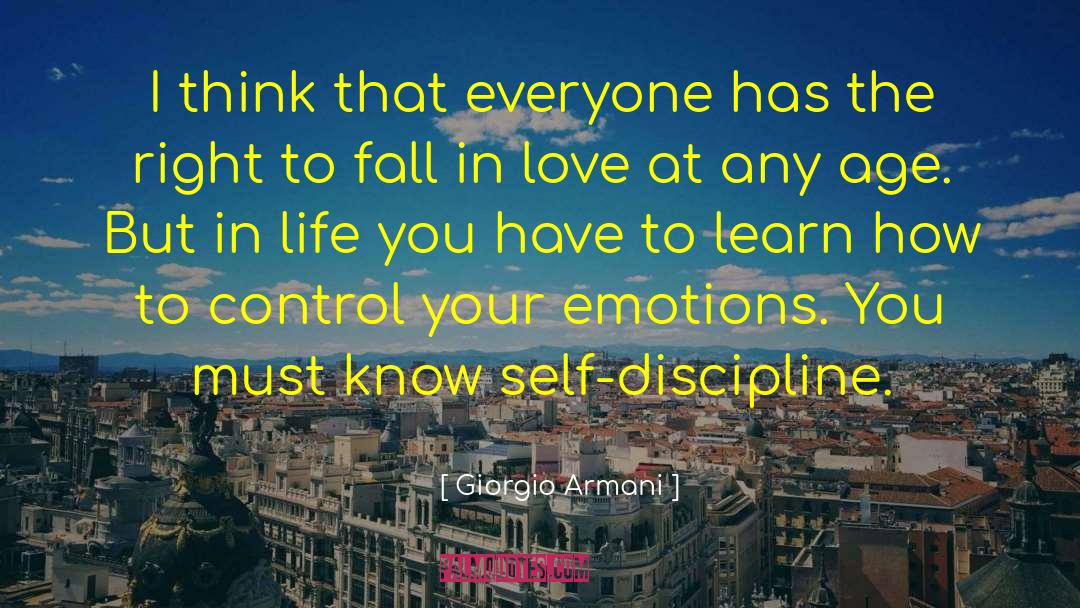 Control Your Emotions quotes by Giorgio Armani