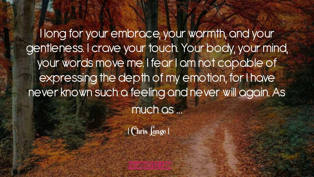 Control Your Fear quotes by Chris Lange