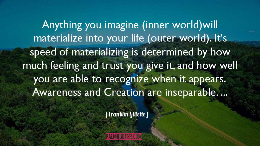 Control Your Inner World quotes by Franklin Gillette