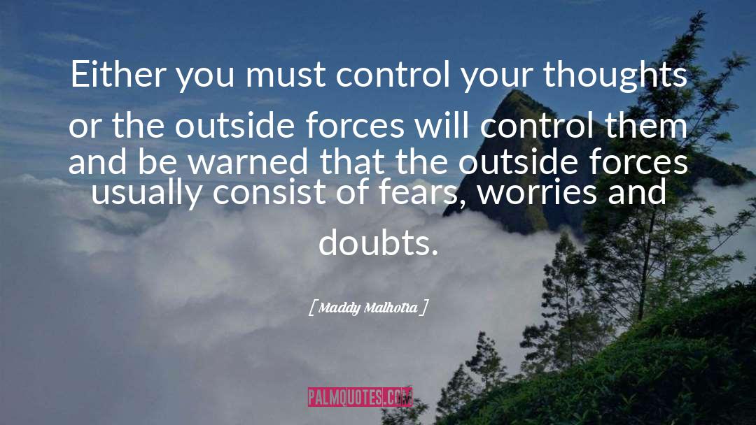 Control Your Thoughts quotes by Maddy Malhotra