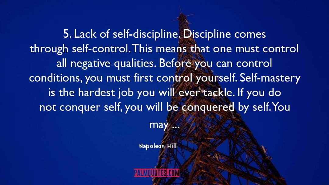 Control Yourself quotes by Napoleon Hill