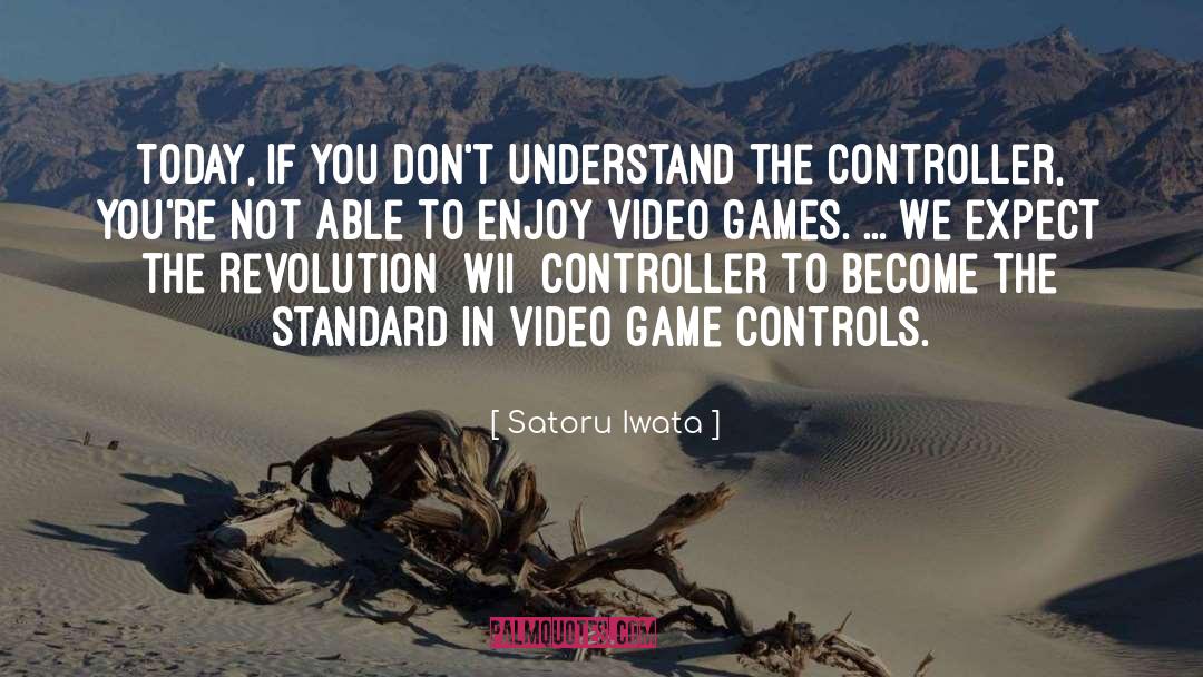 Controller quotes by Satoru Iwata