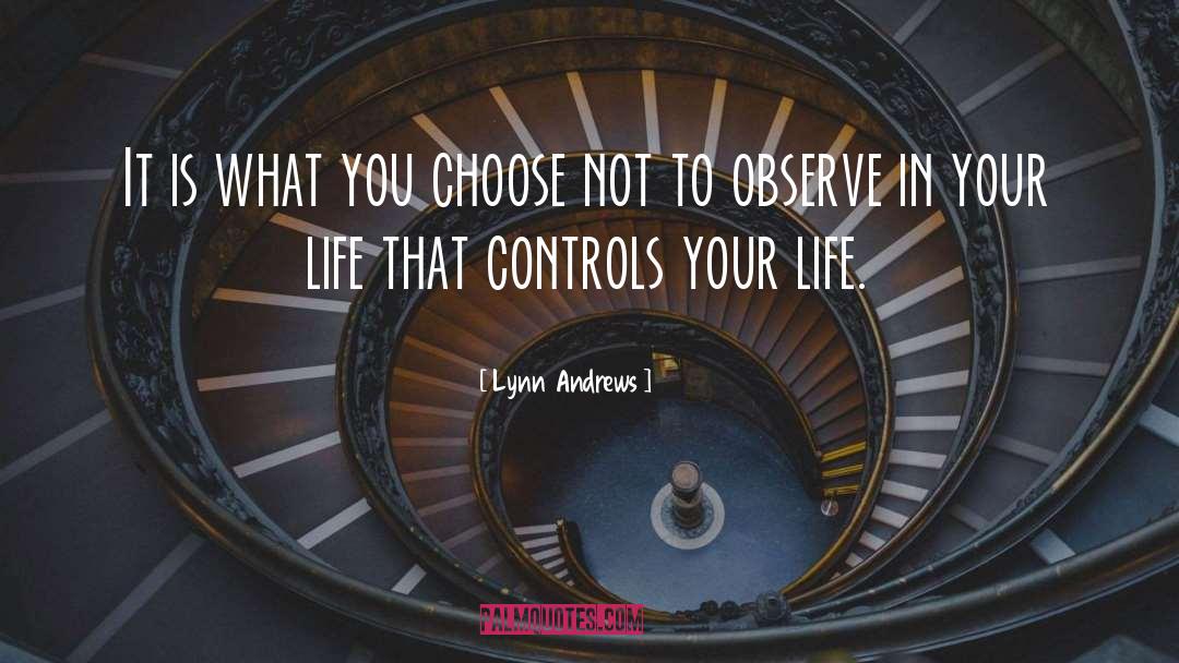Controls quotes by Lynn Andrews