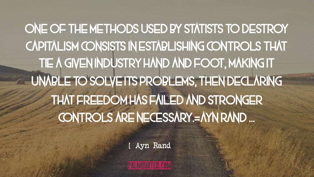 Controls quotes by Ayn Rand