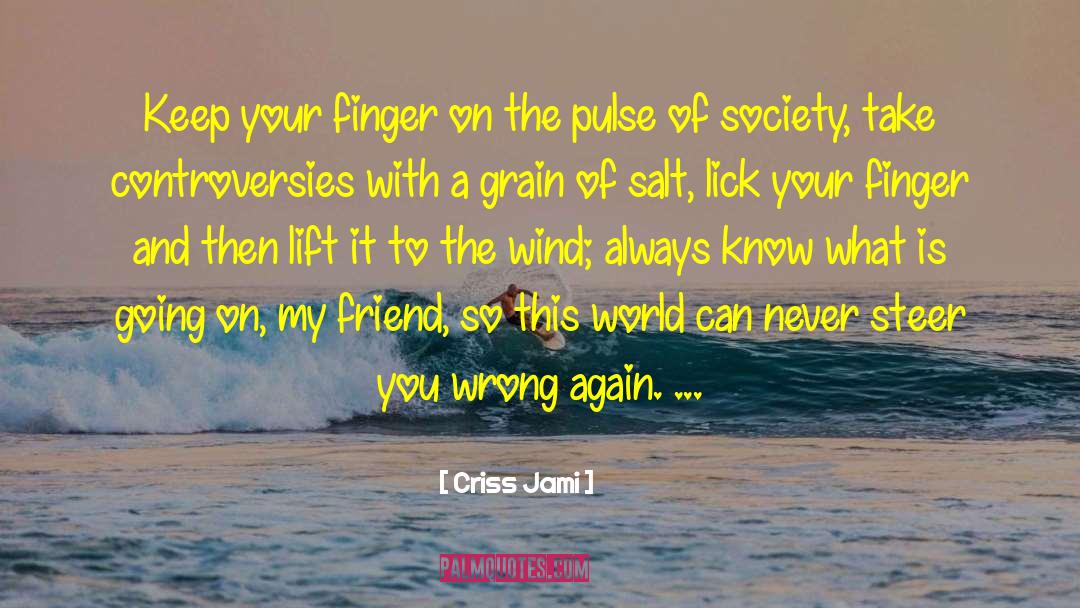 Controversies quotes by Criss Jami