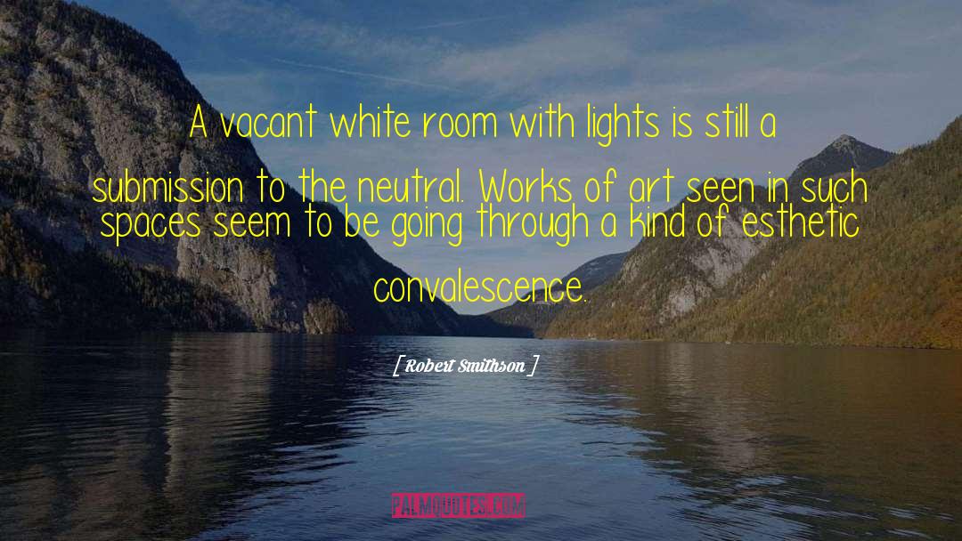 Convalescence quotes by Robert Smithson