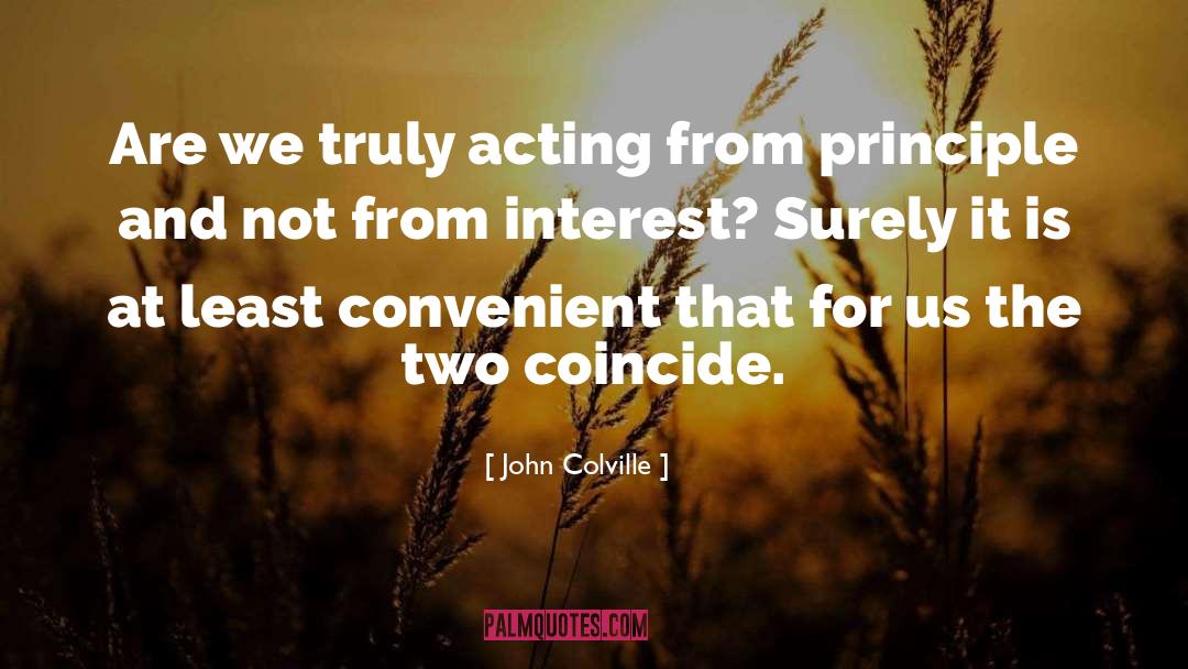 Convenient quotes by John Colville