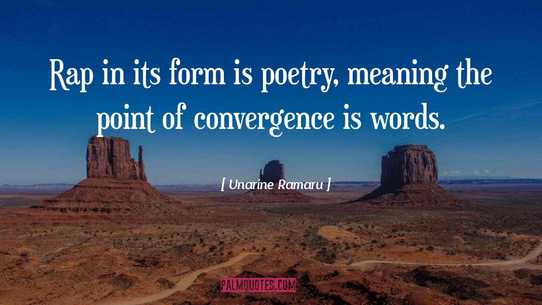 Convergence quotes by Unarine Ramaru