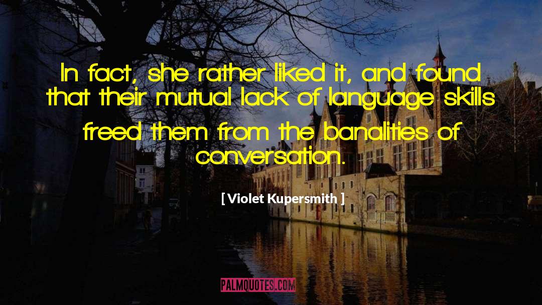 Conversation Topics quotes by Violet Kupersmith