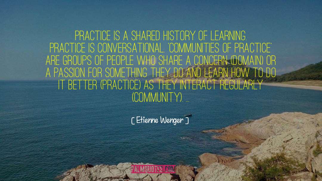 Conversational quotes by Etienne Wenger