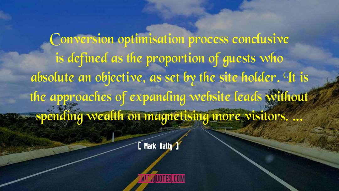 Conversion Optimization Services quotes by Mark Batty