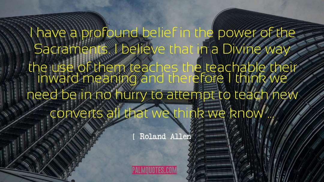 Converts quotes by Roland Allen