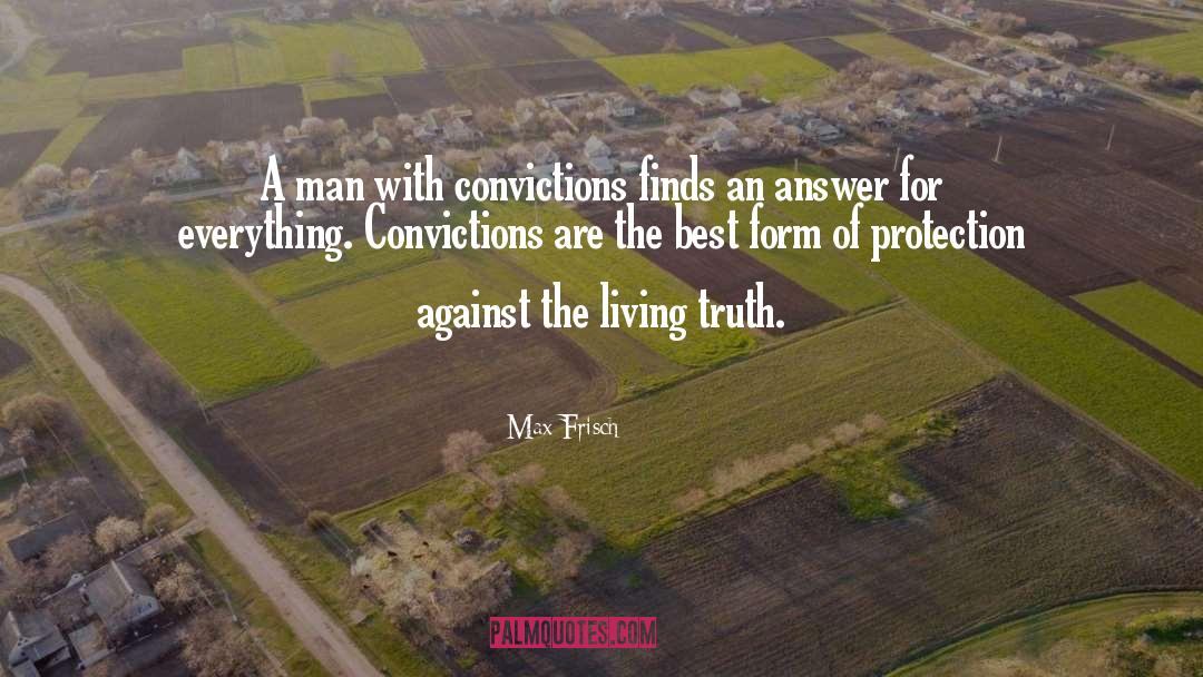 Convictions quotes by Max Frisch