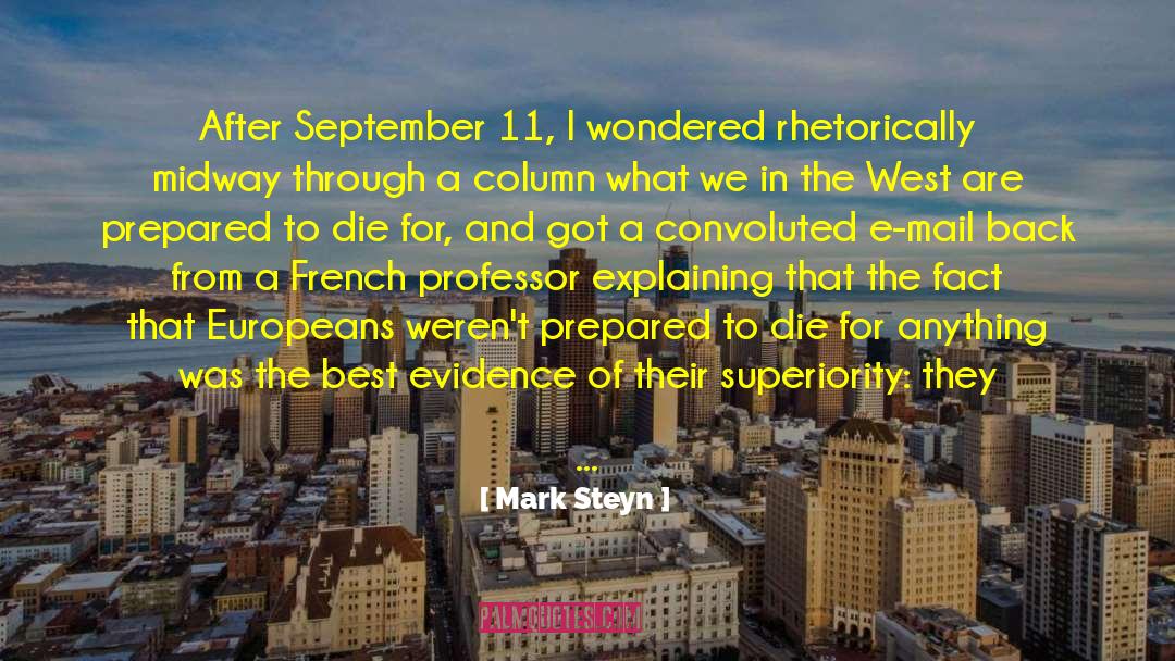 Convoluted quotes by Mark Steyn