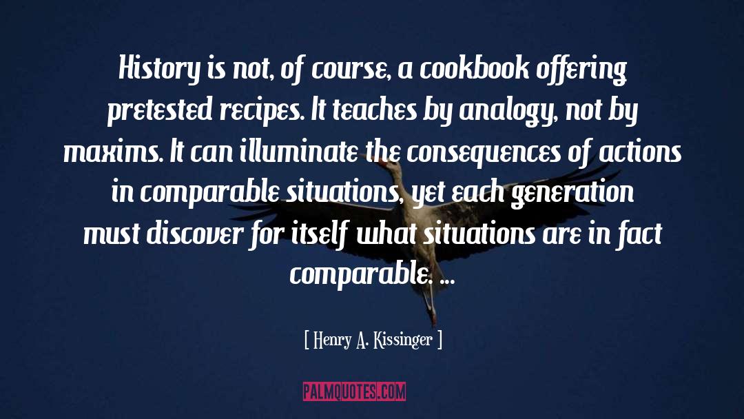 Cookbook quotes by Henry A. Kissinger